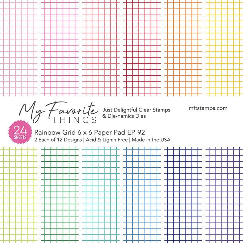 My Favorite Things -MSTN Rainbow Grid Paper Pad