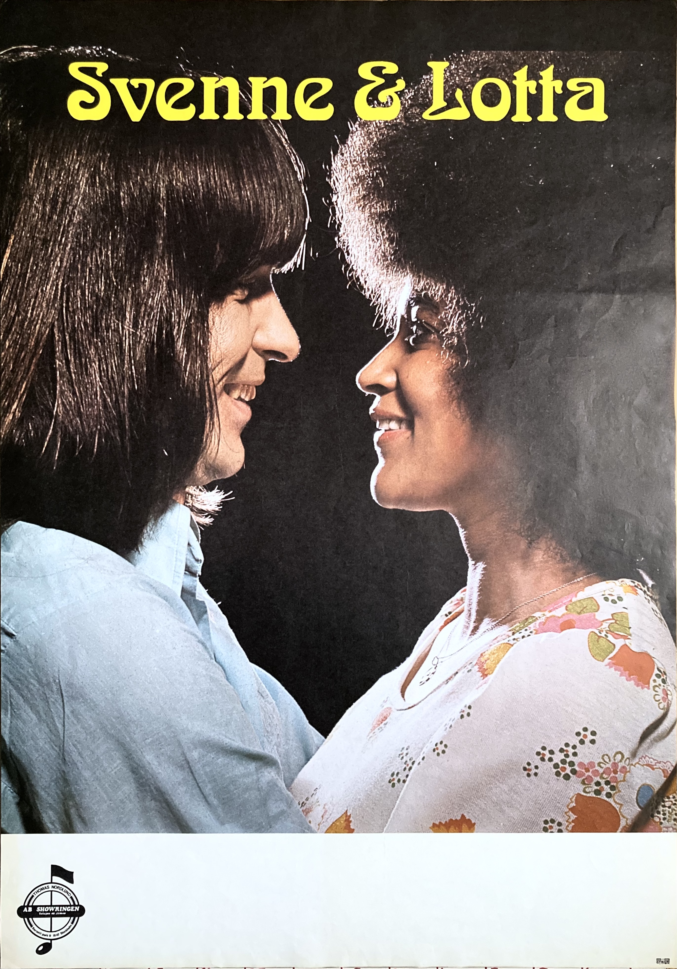 SVENNE & LOTTA - Svensk / Skandinavisk Turnéaffisch (1970-tal) 