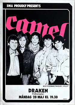CAMEL - Stockholm  28 Maj Konsertaffisch (1984) 