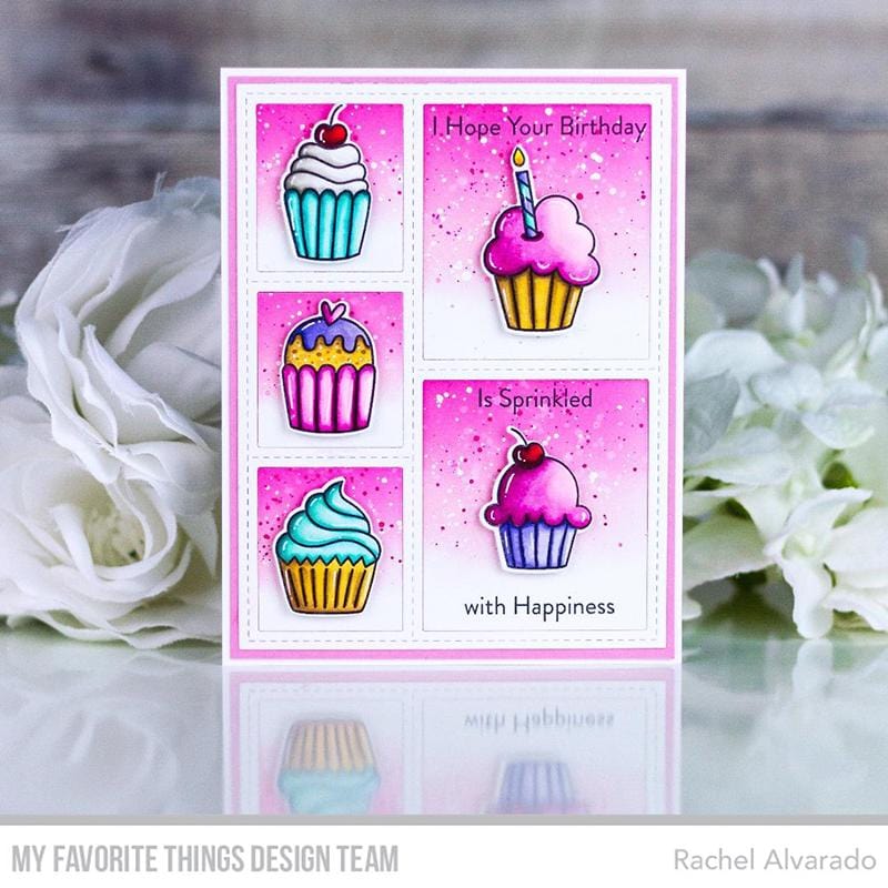 MY FAVORITE THINGS -All the Cupcakes  STAMP & DIE SET - 7