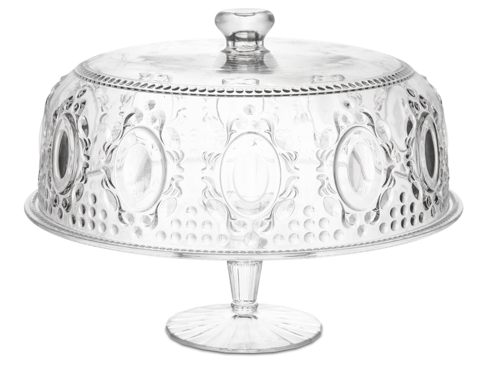 Uppläggningsfat med kupa / Akryl / Baroque