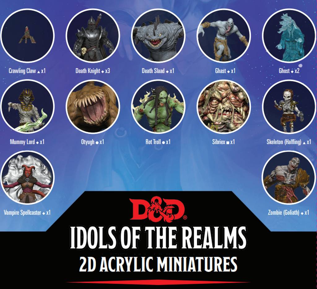D&D Idols of the Realms: Boneyard: 2D Set 1