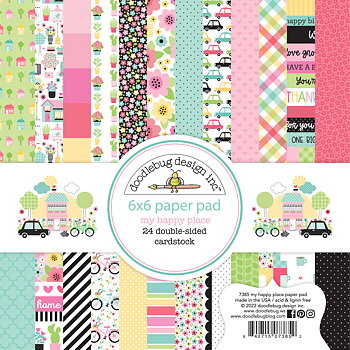 Doodlebug Design My Happy Place 6x6 Inch Paper Pad