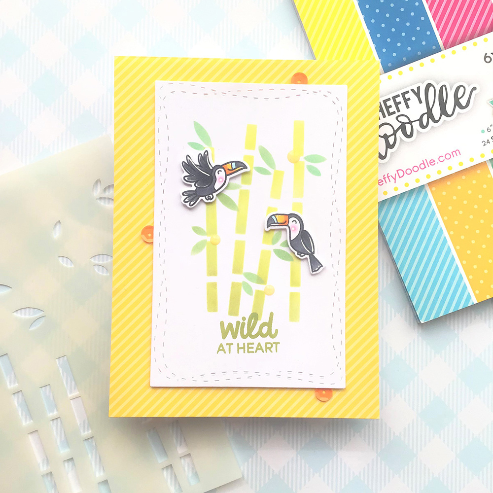 HEFFY DOODLE-Basics Summer Holiday 6x6 Inch Patterned Paper Pad  - 4