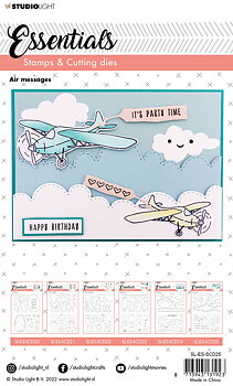 Studio Light-Air Messages Stamp & Die 