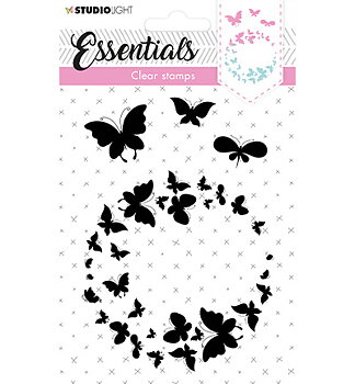 Studio Light-Silhouette Butterflies Clear Stamps