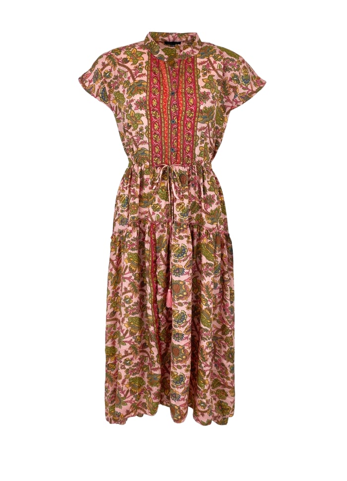 Black Colour- Luna Mae ss Dress Rose Calypso - 5