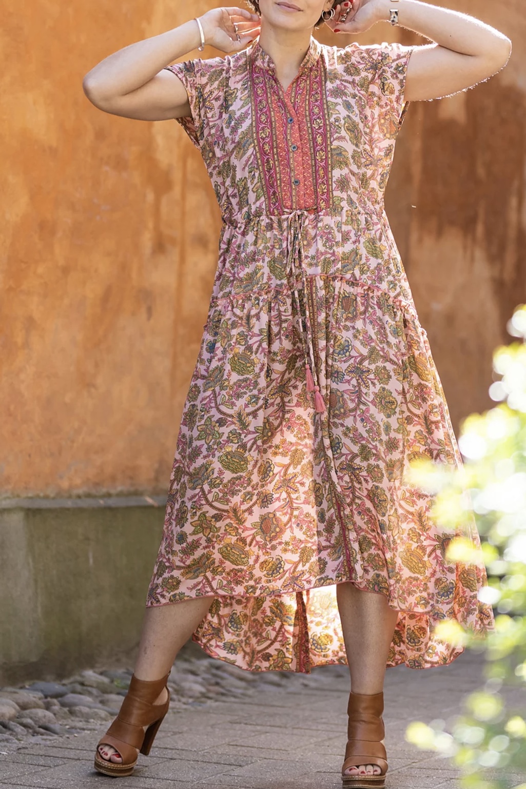 Black Colour- Luna Mae ss Dress Rose Calypso - 3
