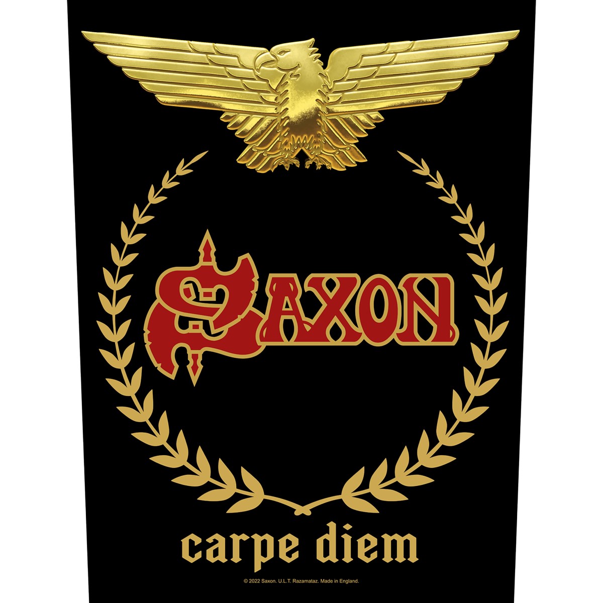 Saxon Carpe Diem Backpatch