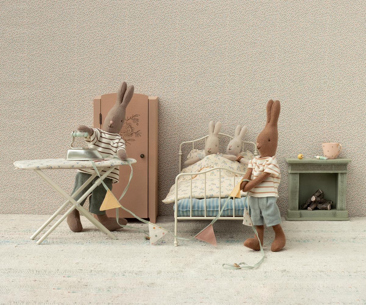 Maileg - VINTAGE BED Blue - Mouse - 3