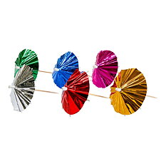 Cocktail pinnar, Paraply Färgmix 10st