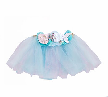 Tutu Kjol Mermalicious, 4-6 år - Great Pretenders