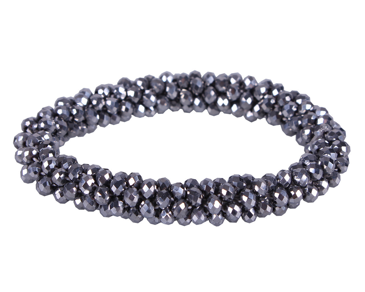 QHP Hårscrunchie - Silver 