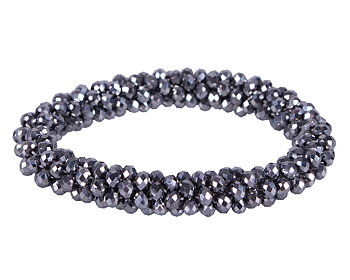 QHP Hårscrunchie - Silver