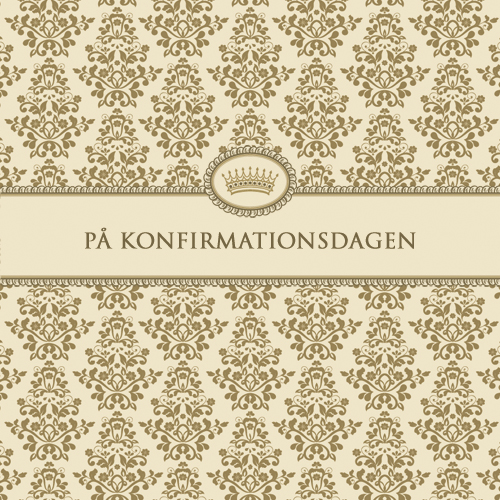 Card På konfirmationsdagen 7,5x7,5 cm Sköna Ting
