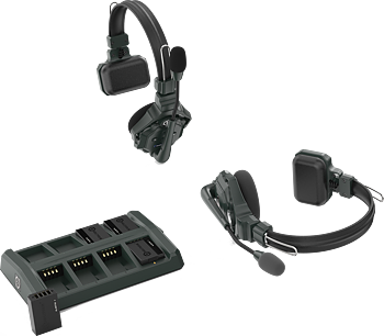 Solidcom C1 Full Duplex Wireless Intercom System Med  2 headsets