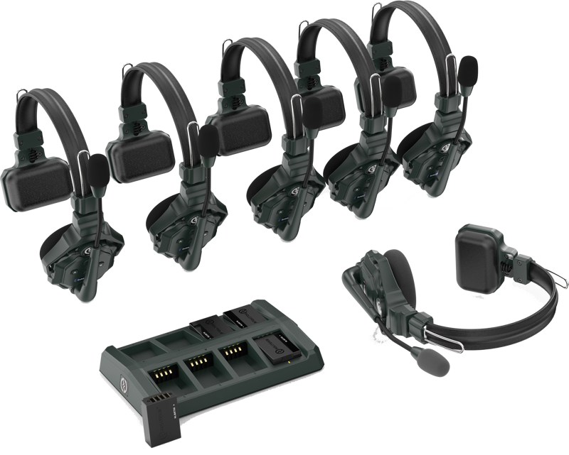 Solidcom C1 Full Duplex Wireless Intercom System with 6 headsets