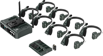 Solidcom C1 Full Duplex Wireless Intercom System med HUB & 8 headsets