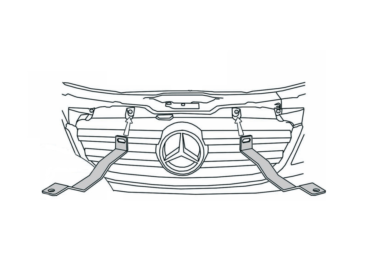 Stabbstag till X-rack K44-5 (Sprinter/Crafter 07-13)