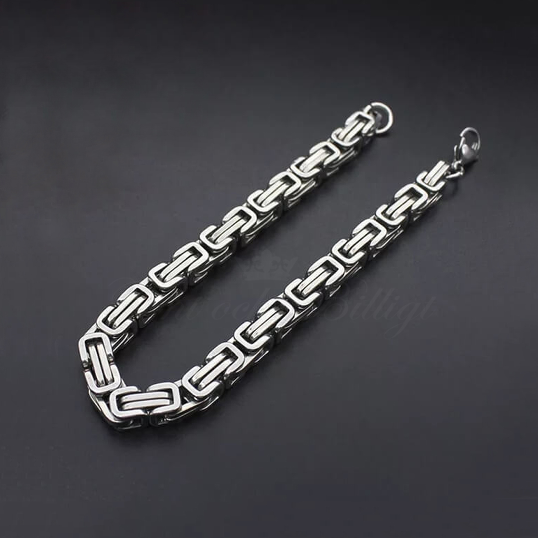 Men’s bracelet in byzantine chain design 10mm