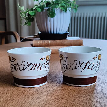 Svärmor & Svärfar koppar från Stavangerflint 