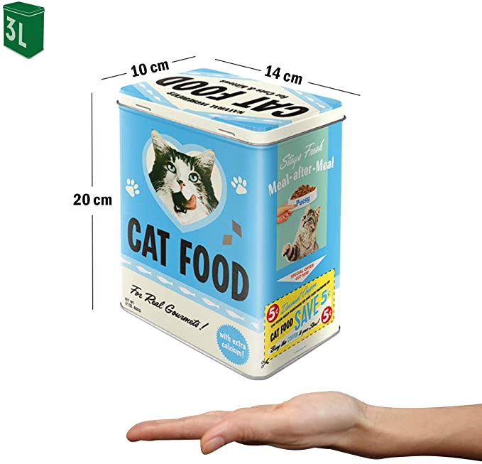 Metallbox Large 3D - Cat Food - 2
