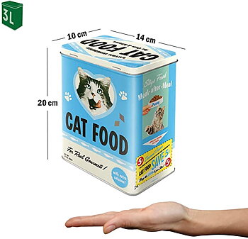 Metallbox Large 3D - Cat Food