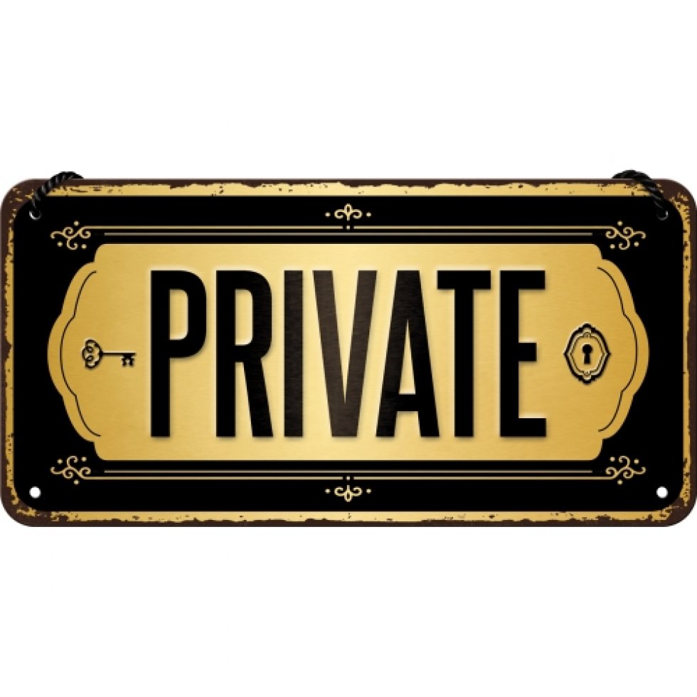 Skylt - Private