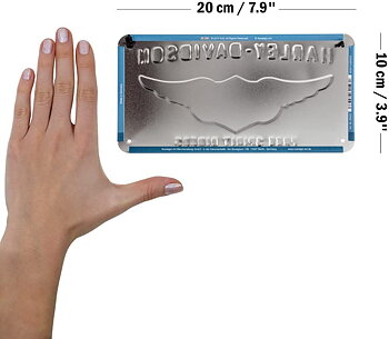 Skylt - Harley Davidson Logo Blue