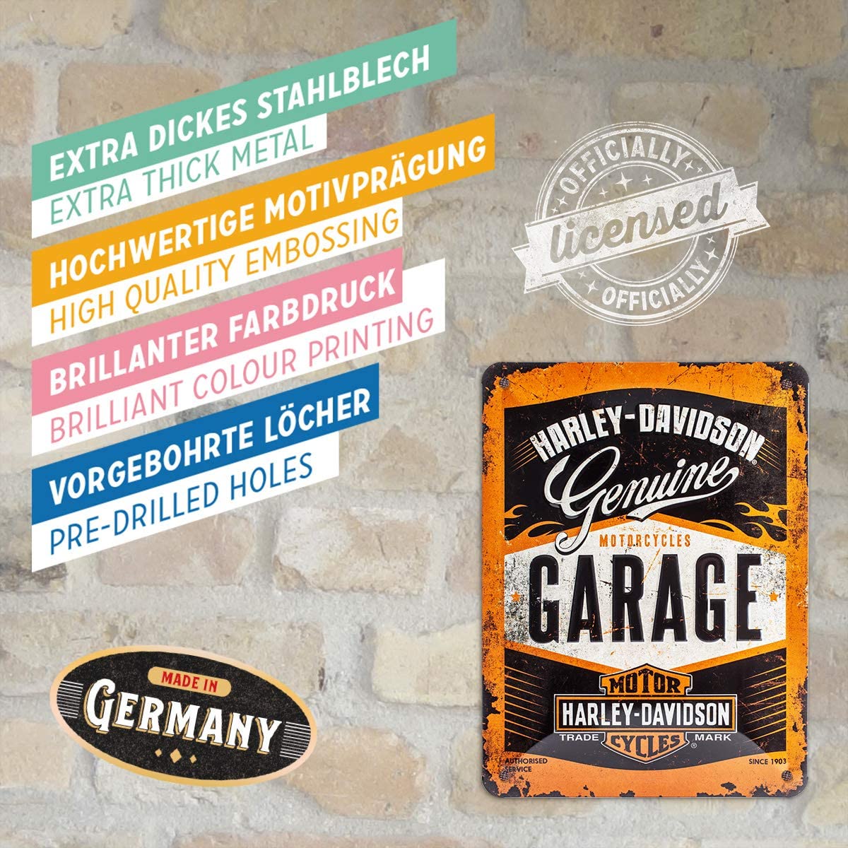 Skylt - Harley-Davidson Garage - 4