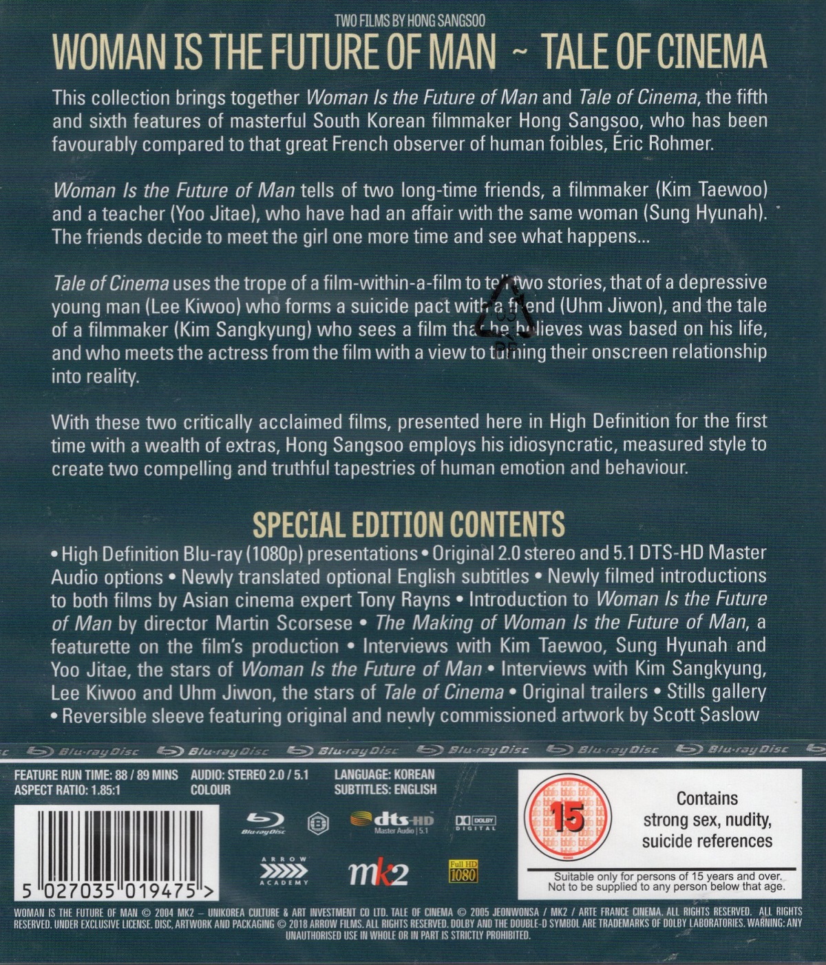 Woman Is the Future of Man / Tale of Cinema (ej svensk text) (Blu-ray) - 2