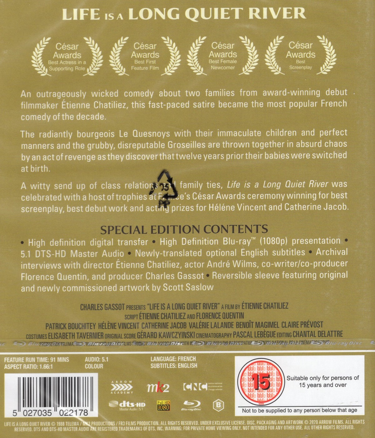 Life Is A Long Quiet River (ej svensk text) (Blu-ray) - 2
