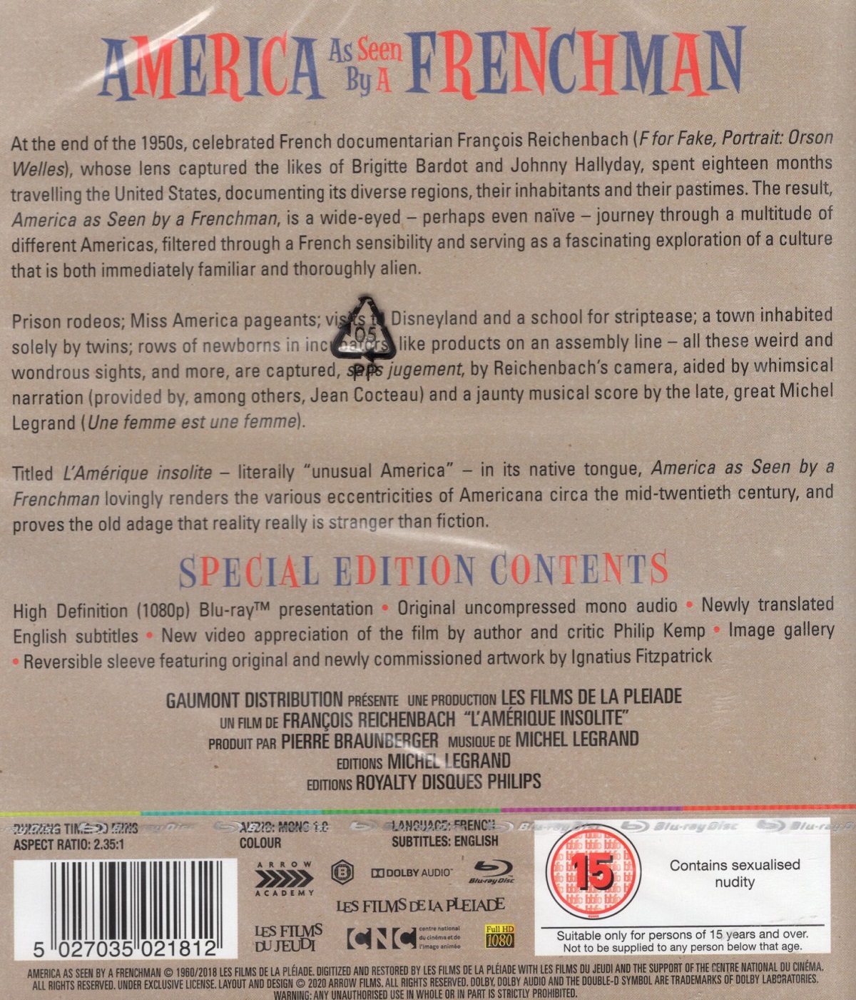 America As Seen By A Frenchman (ej svensk text) (Blu-ray) - 2