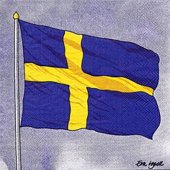 Lunch servett- Svenska Flaggan