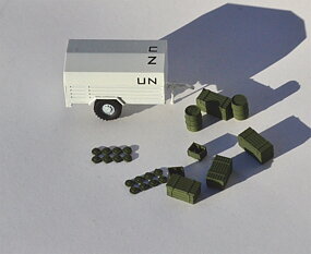 FinMilModels Trailer with load 1:72