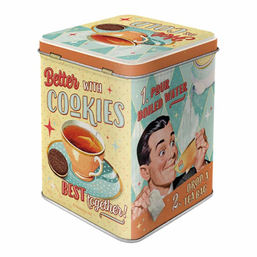Teburk i plåt - Tea & Cookies