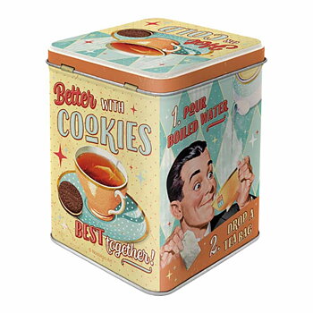 Teburk i plåt - Tea & Cookies