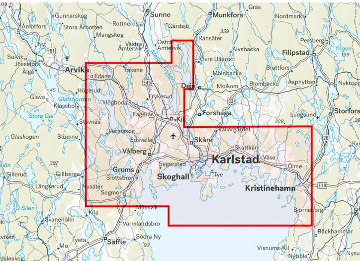 Karlstad & Värmlandsskärgården 1:50.000 - 2