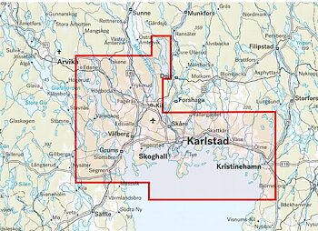 Karlstad & Värmlandsskärgården 1:50.000