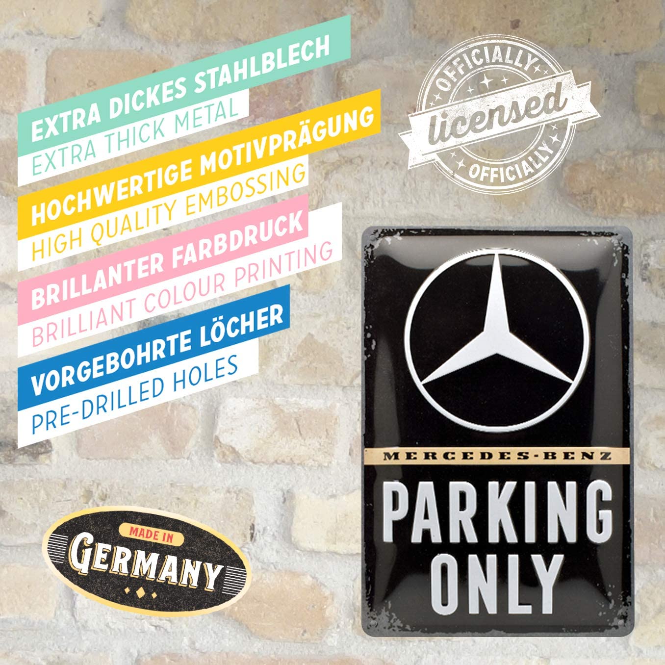 Skylt - Mercedes-Benz Parking Only - 4