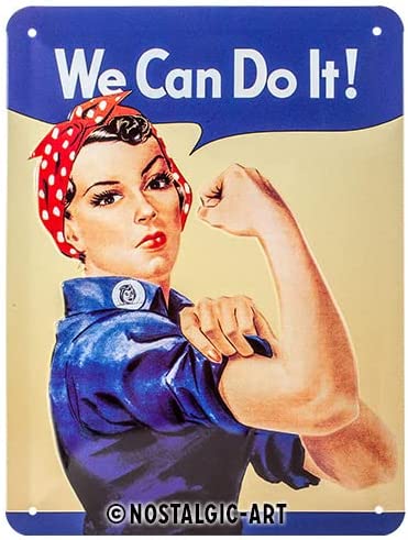 Metal sign - We Can Do It