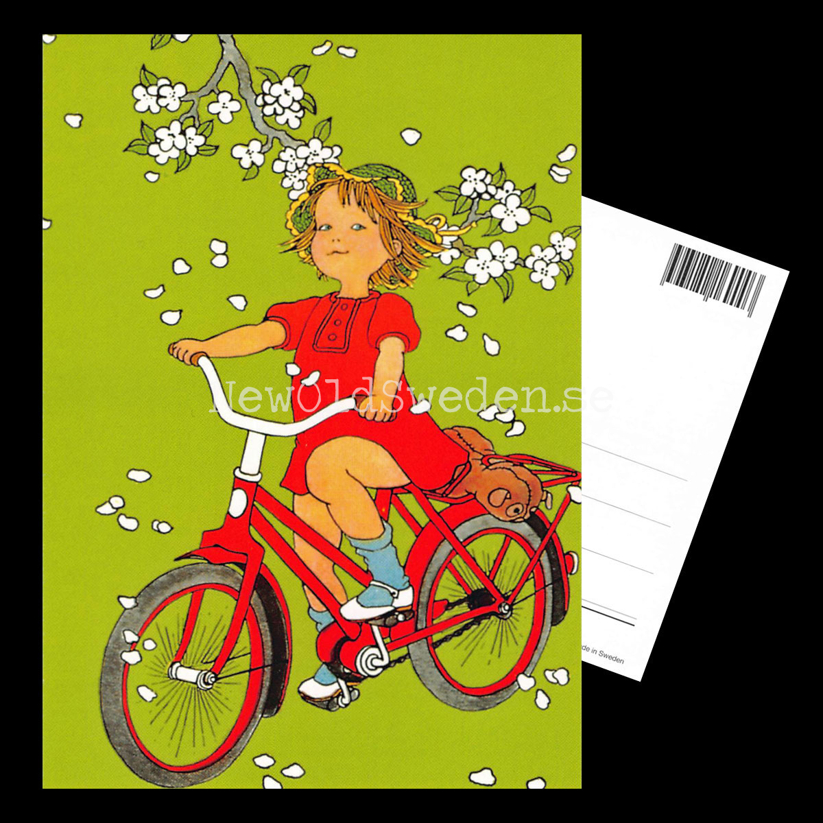 Visst kan Lotta cykla - Ilon Wikland - Vykort A6 - 350 - 3