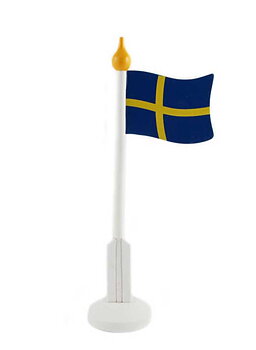 Träflagga Sverige 38 cm