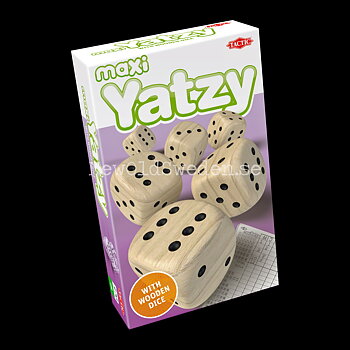 Maxi Yatzy med trätärningar