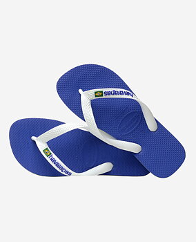 Havaianas Flip Flops Kids Brazil Logo Blå 29/30