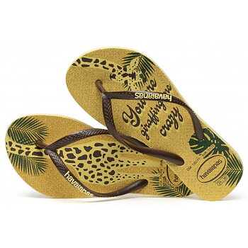 Havaianas Flip Flops Kids Slim Glitter Gul 29/30