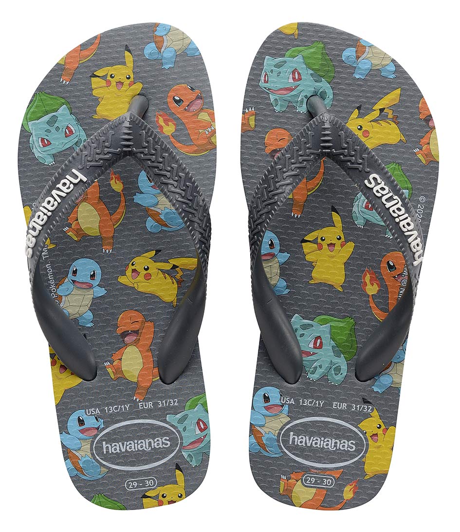 Havaianas Flip Flops Kids Top Pokemon Grå 23/24