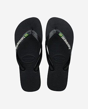 Havaianas Flip Flops Brazil Logo Svart 45/46
