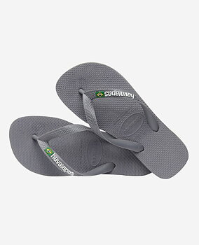 Havaianas Flip Flops Brazil Logo Grå 41/42
