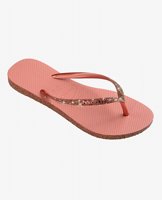 Havaianas Flip Flops Slim Sparkle, Rosa 39/40